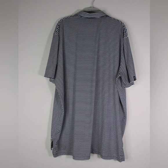 RLX Ralph Lauren Polo - Size XXL Blue White Stripped - Picture 4 of 5